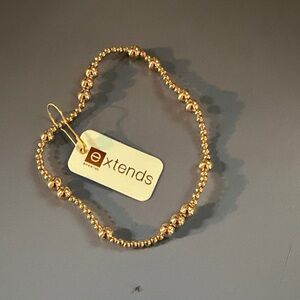Extends Gold Beaded Bracelet